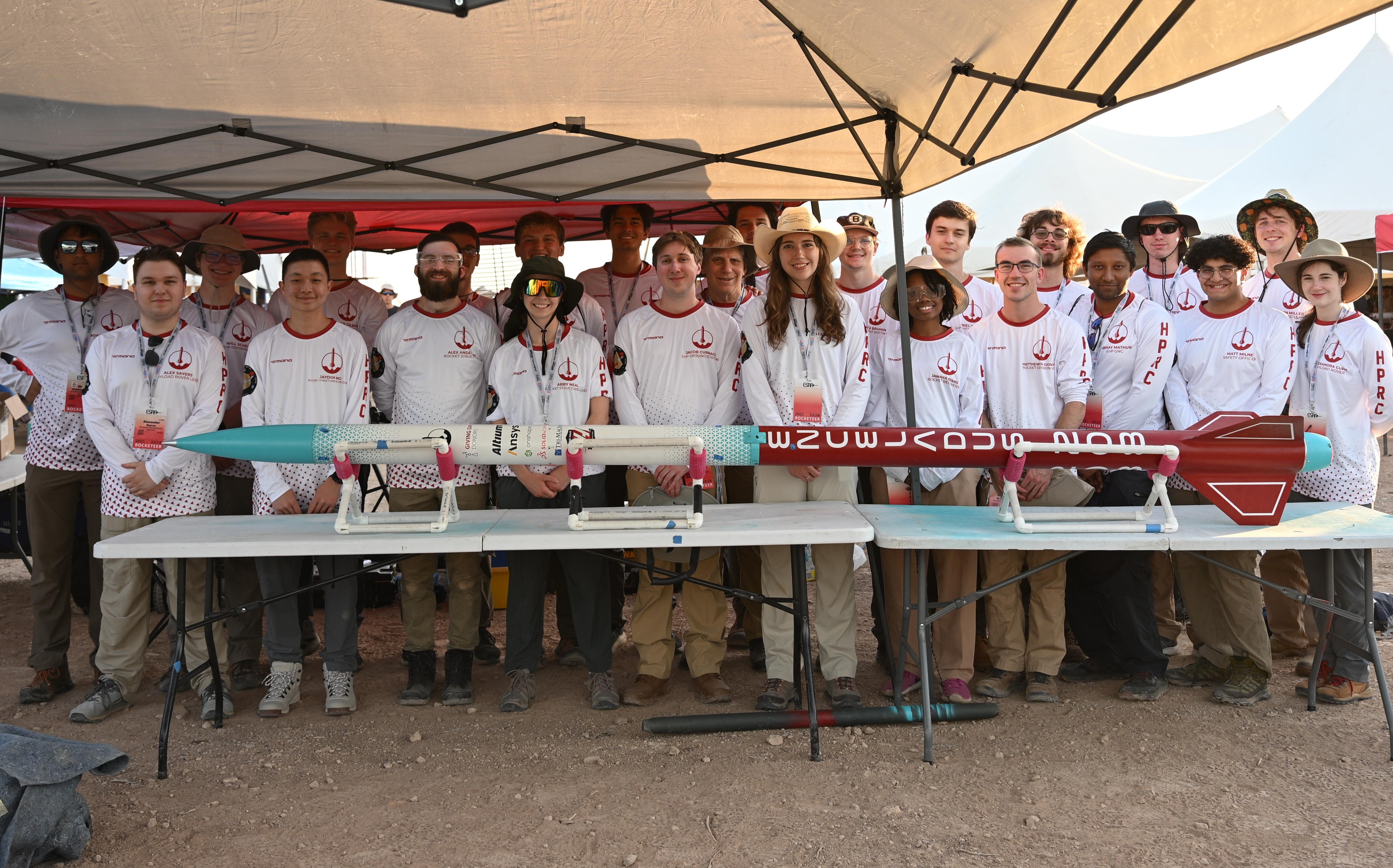 Full team photo from the IREC rover project